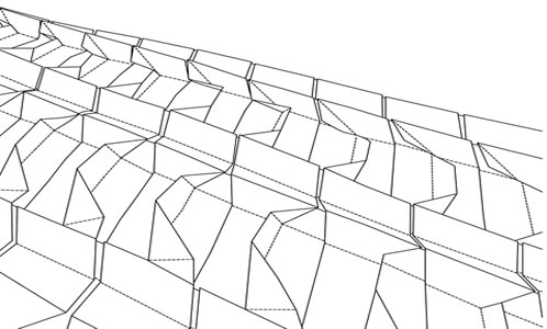 Boceto de papiroflexia de Eric Gjerde. Enlace a la página de diseño